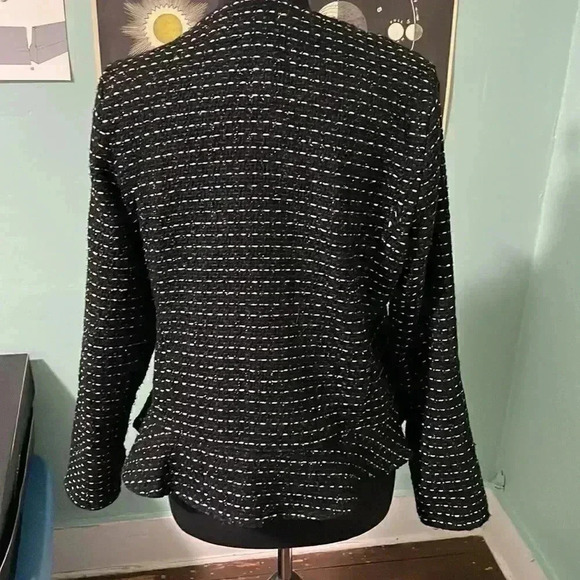 Dolan woven peplum blazer large - Picture 3 of 6